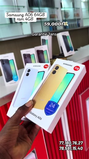 Samsung A06 64GB ram 4GB à 59 000f - Offre et détails