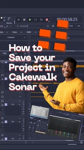 How to Save your Project in Cakewalk Sonar #cakewalksonar #save