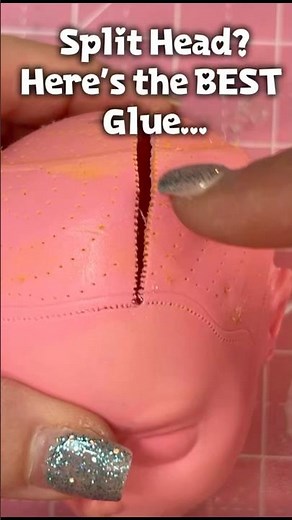 How to Fix a Torn Doll Head with Plastic Glue! Wear Gloves! #art #barbie #diy #crafts #tutorial