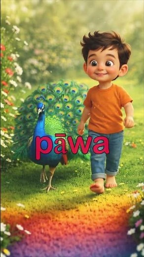 🦚 Dancing Peacock in Rain #kidslearning #kidseducation #kidslearningvideo #educationalcartoon