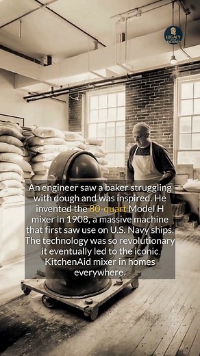 52K views · 434 reactions | From an 80-quart industrial machine to the iconic kitchen staple we know today. #history #didyouknow #inventions | Legacy of the Ancients | Facebook