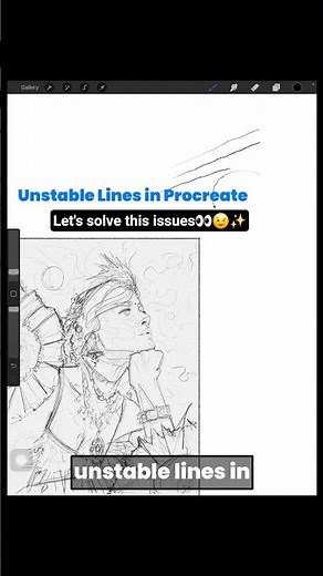 Procreate Tutorial, Wobbly LINES? FIX IT NOW FAST & EASY way #procreateart #digitalart #procreate