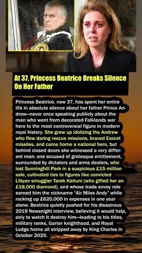 At 37, Princess Beatrice Breaks Silence On Her Father #shorts