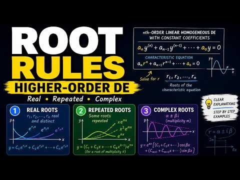 Quick Walk Through Higher-Order Linear Homogeneous Differential Equations: Root Cases Explained