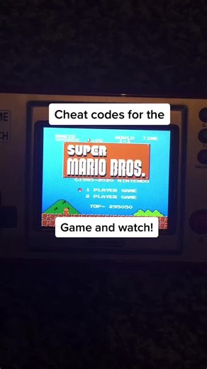 Cheat codes for the #supermariobros game and watch!😃 #supermariobros35th #gameandwatchsupermariobros #fypシ #cheatsandtricks #mariofan #blowthisup
