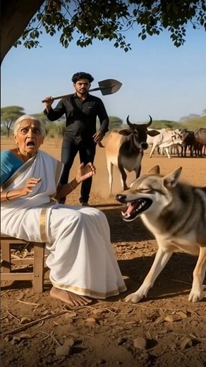 Brave Rescue! #Cow Saves #Woman #Aggressive #Wolf – #Animalattack #viralshortvideo #Animal #Ytshorts