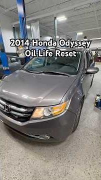 2014 Honda Odyssey Oil Life Reset how-to video #oillifereset #oillife #2014hondaodysseyoillifereset