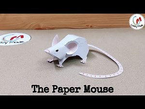 How to make paper mouse || How to make paper rat || Tutorial & Free design download || Paper mouse