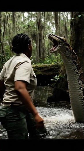 anaconda attack human 🫨 #anaconda #snakevideo #amazonia