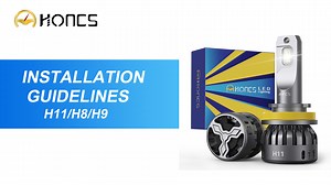 Watch HONCS H11 LED Headlight Bulbls Installation Guidelines on Amazon Live