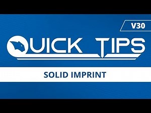 Solid Imprint - BobCAD CAM Quick Tip