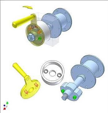 Pin irreversible lock