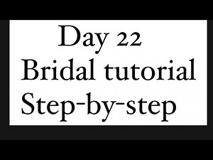 Bridal mehendi design step-by-step tutorial