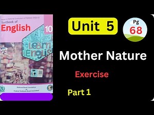 Class 10 English book | unit 5 | National book foundation | exercise