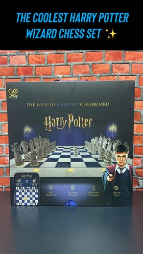 Mamta Datwani ✨ Harry Potter Lifestyle on Instagram: "The most incredible Harry Potter Wizard Chess set finally exists (AD) ⚡ GoChess Wizard is smart chessboard by @go.particula that perfectly blends modern technology with magical aesthetics✨ Using the GoChess app, players have the option for multiple gameplay modes and smart guided coaching with colorful lights ⚡ And with authentic Harry Potter- themed chess pieces, it’s a perfect collectible for any Harry Potter fan ✨ Who do you want to play W