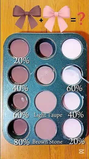 Colorpalette / Brown Coffee + Baby Pink | Cozy Soft Blend#colormixing #paletteart #colorpalette #fyp