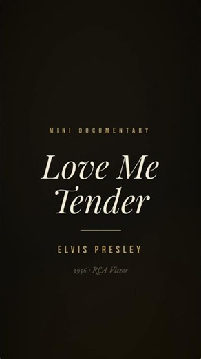 Love me tender-the most romantic Elvis song ever