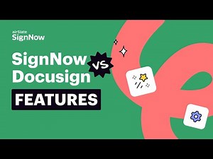 SignNow vs DocuSign | Features