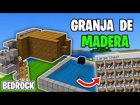 GRANJA de MADERA 1.21 Minecraft Bedrock