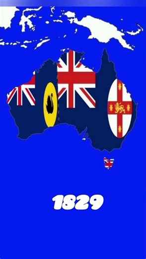 Australia map evolution