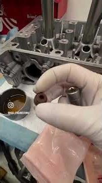 Next up installing the spring seats and valve seals.