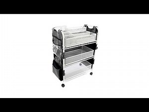 TotallyTiffany Craft Cart with Attached 19Pocket Apron