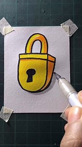 Easy lock drawing | All About Art