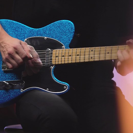 With custom single coil pickups, a top loader bridge and Bottle Rocket Blue Flake finish, the J Mascis Telecaster is a faithful recreation of the Dinosaur Jr. frontman’s favorite guitar. Check out the new J Mascis Signature Tele now. | Fender