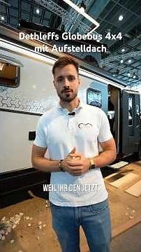 Ab jetzt 4 Schlafplätze im Dethleffs Globebus Performance 4x4 | Caravan Salon Düsseldorf 2025