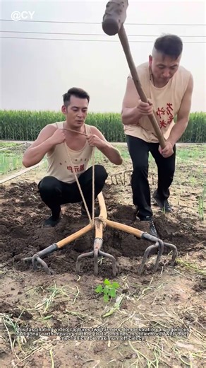 Ancient Earthmoving Hack! ⚒️↓ Human-Powered Plow Technique