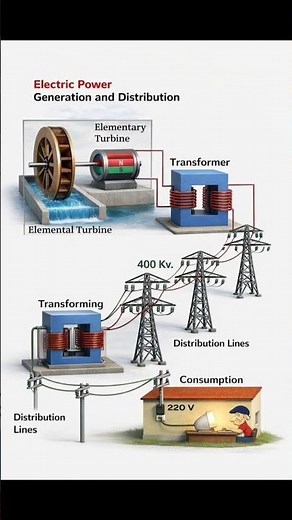 Electric Power Generation and Distribution #electrical #transformers #motor #electronic #electrical