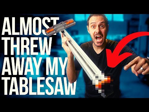 CHEAP Plastic Saved My Ridgid Table Saw. How to Fix A R4512 Fence.