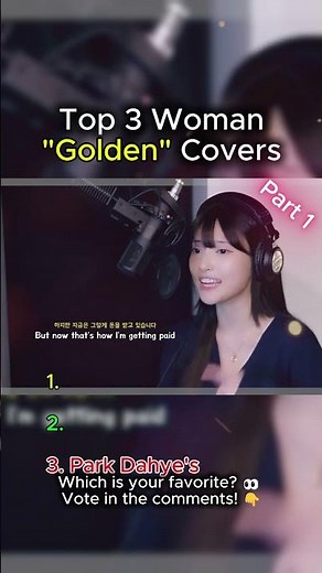 TOP 3 "GOLDEN" COVERS! Vote for the Vocal Queen. 👑 (VS Part 1/3)