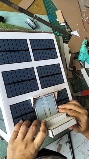 here is the process for making a miniature cardboard building model guys #cardboarddiy