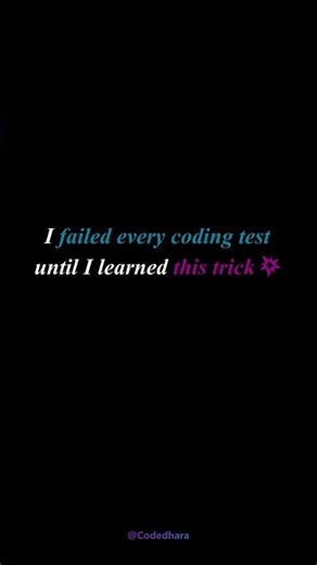 💡 The One Trick That Helped Me Finally Pass Every Coding Test #shorts #youtubeshorts #viralshorts