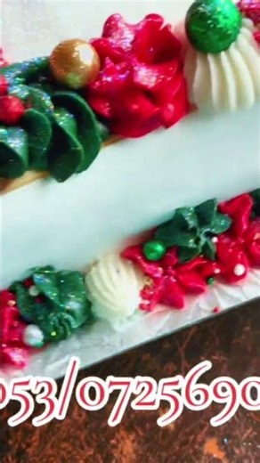 Christmas birthday cake