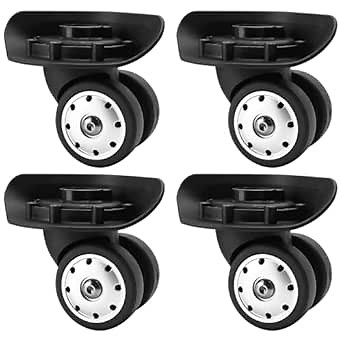 Amazon.com | 2 Pair Luggage Wheels Spare Replacement Part, W046# S Size (Di Long) Plastic It Wheels Fit for Ricardo Carry On Suitcase Trunk Trolley | Luggage