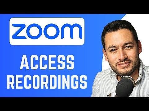 How To Access Recordings in Zoom | find recordings | Zoom Tutorial