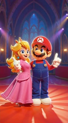 Dance With Princess Peach 💐🪇👑 #shorts #shortsviral #shortvideo