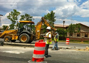 East West Highway in Hyattsville Under Construction