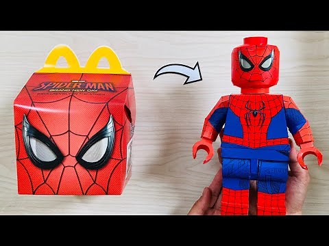 Homemade Spider-Man Brand New Day LEGO Using McDonald’s Happy Meal Box