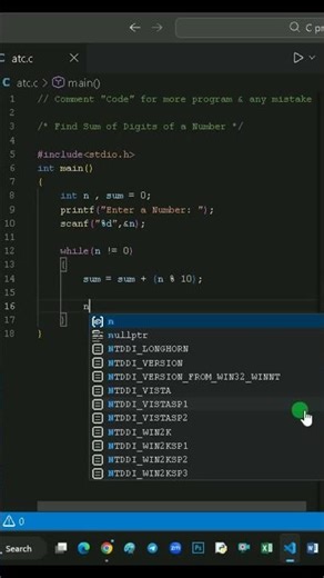 C Program to Find Sum of Digits | Amresh TechCode