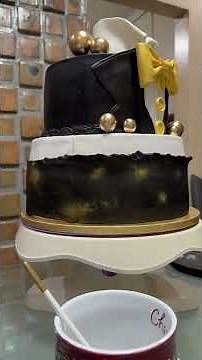 Tuxedo Cake #TuxedoCake #cakesbymkb