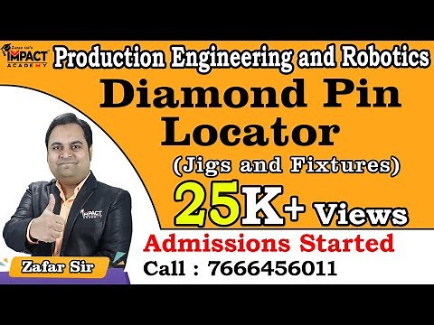 Diamond Pin Locator | Jigs and Fixtures | Production Engineering and Robotics #engineering #gateexam