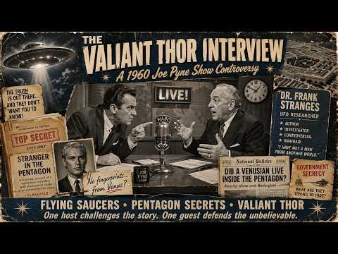 Valiant Thor & The Alien in the Pentagon | Joe Pyne Interviews Dr. Frank Stranges (1960)