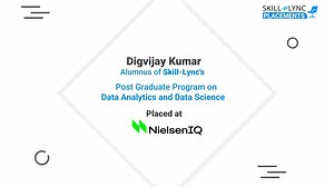Despite his non-technical background, Digvijay Kumar, an alumnus of our PG Program in Data Science and Data Analysis found placement success at NielsenIQ. And he credits his success to the industry-relevant skills that he acquired by upskilling with Skill-Lync. Watch the video to learn more about his inspiring journey! #dataanalysis #success #datascience #nielseniq #motivation | Skill Lync