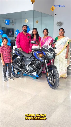 Tarun Bajaj on Instagram: "Congratulation Mr P Rajesh🎉❤️ Welcome to Tarun Bajaj Family...😊 All New 2026 Pulsar 150 Edition. Life is a journey and I hope that your New Bajaj Bike Pulsar 150 Series would add more thrilling experience to your life. Wish you good luck with your new ride ..😊🏍️ Tarun Bajaj Most Google Rated Bajaj Showroom Krishnagiri @mypulsarofficial @bajaj_auto_ltd 📍Visit Us At: TARUN BAJAJ 📌Branch 1 - SIDCO Tansi Branch - KRISHNAGIRI 📌 Branch 2 - Salem Bypass Branch 📌 Branc