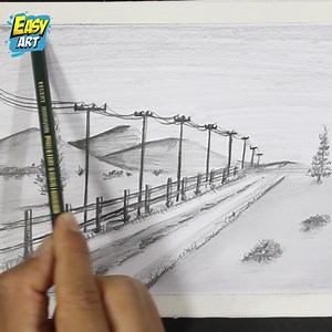 727K views · 15K reactions | Aprende a Dibujar un paisaje a lapiz con estros trucos #dibujos #paisajes #dibujar | Easy Art | Facebook