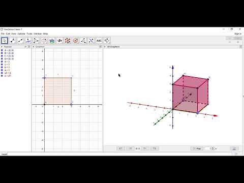 GeoGebra Tutorial membuat Kubus dengan GeoGebra 5.0 (5 menit saja)
