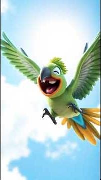 The angry cat and the laughing parrot | 🐦🐱 #shorts #parrot #cat #youtubeshorts